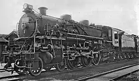 試運転のための計測器を設置した8201号機(後のC52 2号機)、1926年