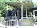 静態保存されている8620形蒸気機関車(2006年8月撮影)