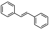 trans-スチルベンの構造式
