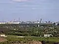スチロール化学工場の遠景