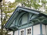 収蔵庫（東側上部）（旧額田郡物産陳列所、2022年10月）