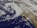 カリフォルニアに掛かった嵐