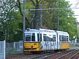 1990年代以降導入が実施された旧・西ドイツの連接車（2005年撮影）