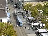 カッセル市内を走る路面電車(2017年撮影)