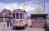 Klöckner-Werke電停を含む単線区間は1970年に廃止された