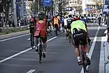 同左、甲府駅方面に向かう（平和通り）