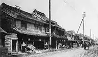 土蔵造の町並み（日本橋区通旅籠町）