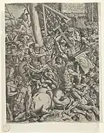 Luca Penniの版画作品をもとにした版画