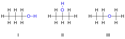 C3H8Oの異性体