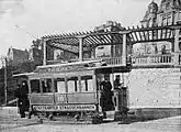 初期の路面電車（1898年撮影）