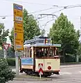 オープンデッキの旧型電車（2009年撮影）