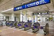 北改札（2021年9月）