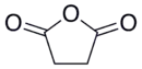 Skeletal formula of succinic anhydride