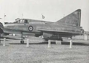 1957年5月のパリ航空ショーで展示されたSE.212の2号機。