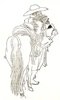 藤原緒嗣(左)と菅野真道(右)いずれも菊池容斎『前賢故実』より