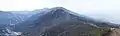 翠波峰より西へ連なる山脈