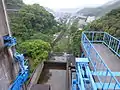 堤体から下流をのぞむ