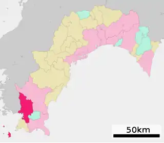宿毛市位置図