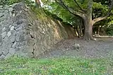 谷積み(駿府城 静岡県 向かって右の石垣)