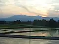夕暮れの高原山