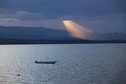 バリンゴ湖の夕陽