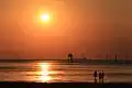 江川海岸の夕焼け
