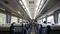 リニューアル前の普通車内