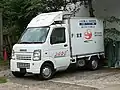 特装車：常温品の輸送。（スズキ・キャリイ）