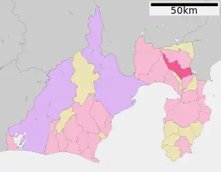 裾野市位置図