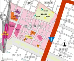 諏訪栄町の位置