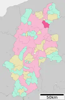 須坂市位置図
