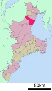 鈴鹿市位置図