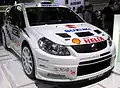 2007年のフランクフルトモーターショーで展示されたSX4 WRC