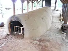 珠洲焼の窯（復元、珠洲市正院町）