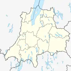 ヴェルナモの位置(ヨンショーピング県内)