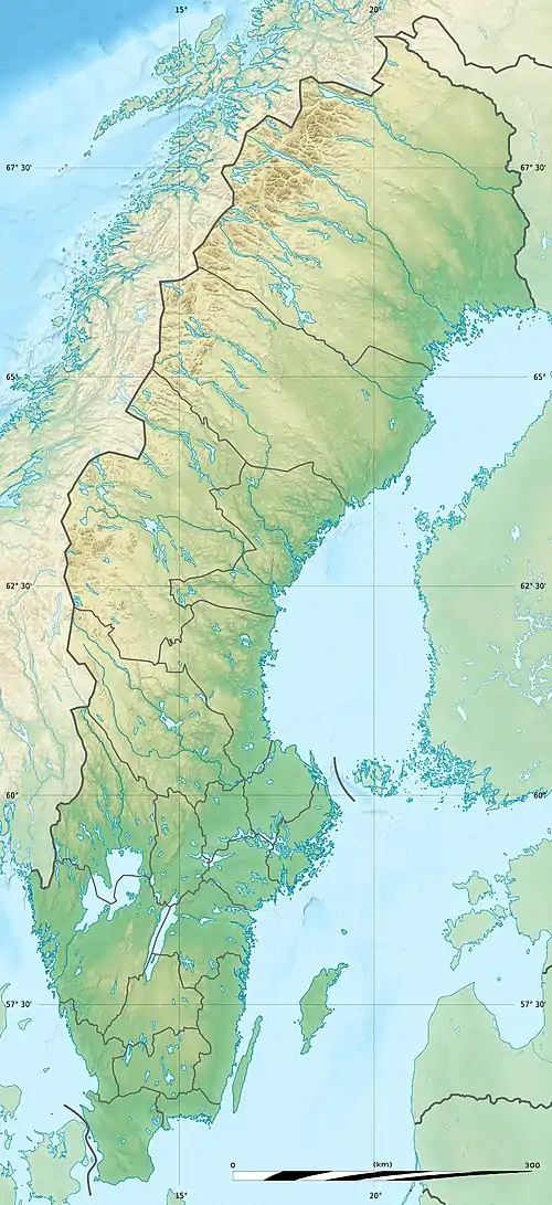 ビルカの位置(スウェーデン内)