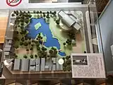 現刀剣博物館の完成模型（旧刀剣博物館 2015年6月撮影）
