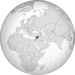 シリアの位置