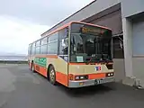箱根登山バスから移籍したエアロスター（2018年廃車）