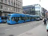 ヘルシンキ市電での試運転(2008年撮影)
