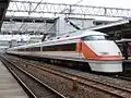 春日部駅に到着した101編成旧塗装（2008年10月）