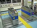 TOICA対応の簡易型(遮断板省略型)自動改札機(三河塩津駅)