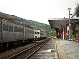 電化前のホーム