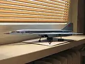 ペーパークラフトのTu-144。