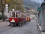 保存されている旧型電車(2006年撮影)