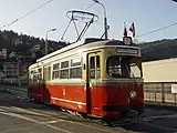 保存されている戦後製のボギー車(2006年撮影)