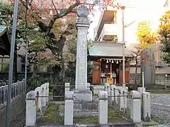 横浜市保土ケ谷区橘樹神社「明治天皇東幸遺蹟碑」