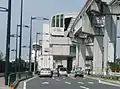 改修工事前の立飛駅外観（2008年7月撮影）