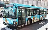 立川バスで運行されている「リラックマバス」(2号車)