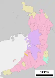 忠岡町位置図